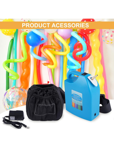 Inflador de Globos Eléctrico Consfly Portátil 12W Batería 2h