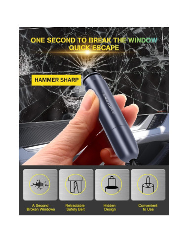 Cortador de Cinturón de Seguridad y Rompedor de Ventanas YONGMING WB-02