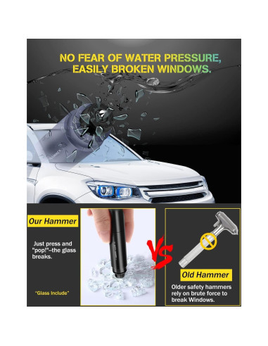 Cortador de Cinturón de Seguridad y Rompedor de Ventanas YONGMING WB-02