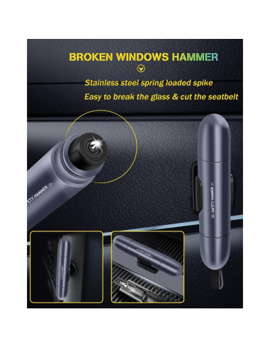 Cortador de Cinturón de Seguridad y Rompedor de Ventanas YONGMING WB-02