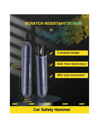 Cortador de Cinturón de Seguridad y Rompedor de Ventanas YONGMING WB-02