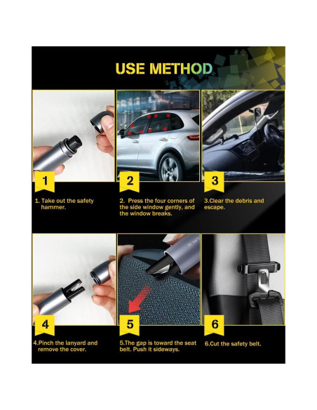 Cortador de Cinturón de Seguridad y Rompedor de Ventanas YONGMING WB-02