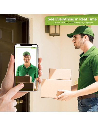 Cámara de Seguridad Inalámbrica Remo+ DoorCam 3 1080p