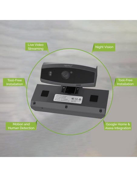 Cámara de Seguridad Inalámbrica Remo+ DoorCam 3 1080p