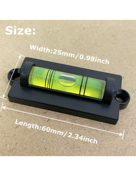 5 Niveles de Burbuja Estándar LAIESYA para Caravana y TV