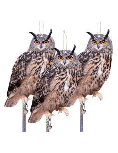 Paquete de 3 Dispositivos Reflectantes de Búho Kungfu Mall