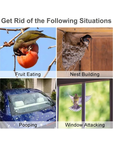 Paquete de 3 Dispositivos Reflectantes de Búho Kungfu Mall