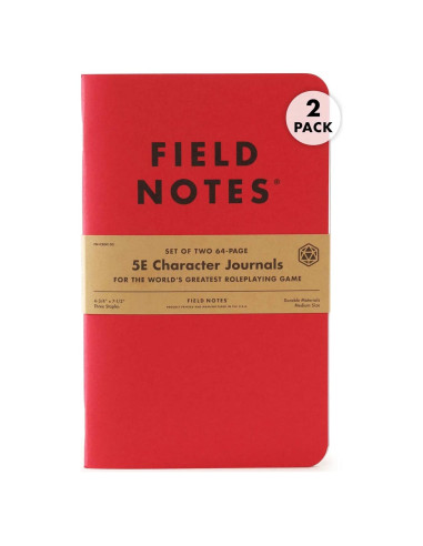 Diario de Personaje 5E Field Notes - Paquete de 2 - D&D