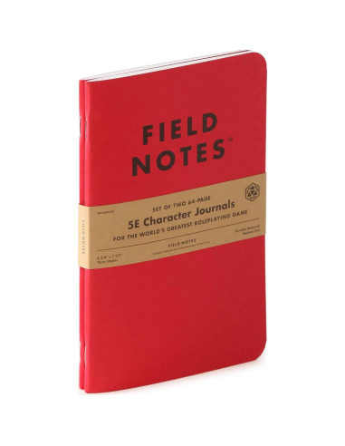 Diario de Personaje 5E Field Notes - Paquete de 2 - D&D
