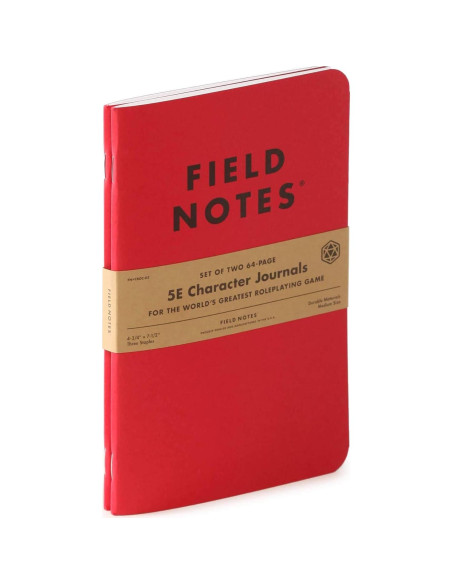 Diario de Personaje 5E Field Notes - Paquete de 2 - D&D