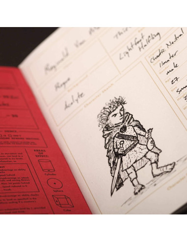 Diario de Personaje 5E Field Notes - Paquete de 2 - D&D