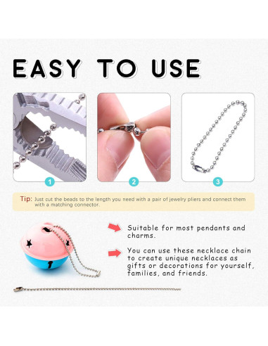 Swpeet Extensión de Cadena de Tirar para Ventilador 3Pcs 3 Colores