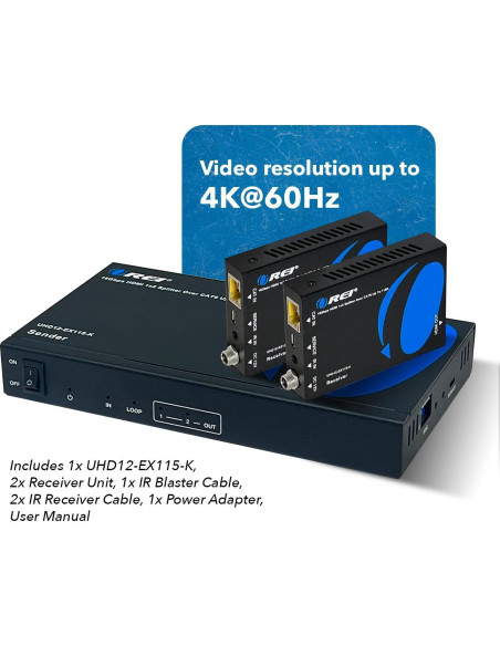 Extensor Divisor HDMI 1x2 OREI UHD12-EX115-K 4K 35m