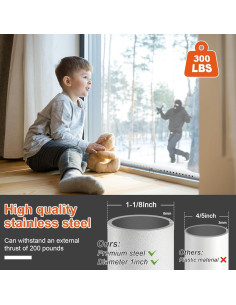 Barra de Seguridad Ajustable JAOTREL para Puertas y Ventanas 2