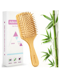 Cepillo de Bambú Adevwair para Todo Tipo de Cabello 24cm