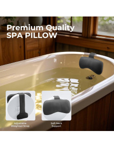 Almohada de Spa Vanstormy para Cabeza y Cuello - Gris 2