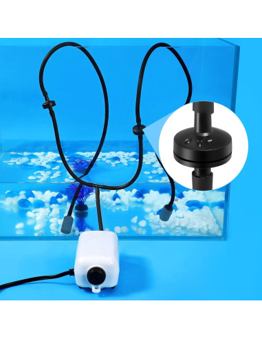 Ventosas para Acuario AQUANEAT 24pcs 6mm con Clips