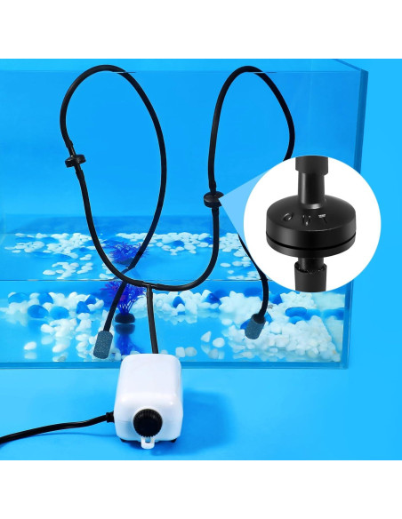 Ventosas para Acuario AQUANEAT 24pcs 6mm con Clips