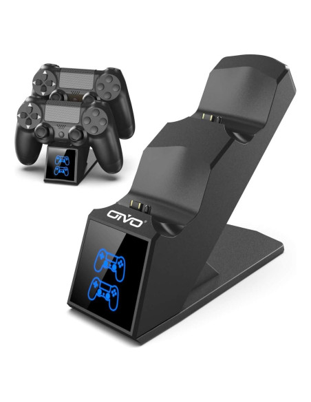 Cargador Estación Dual OIVO para Controladores PS4 - Carga Rápida
