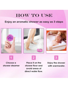 Set de 6 Tabletas de Vapor de Ducha Aromaterapia Kastu 2