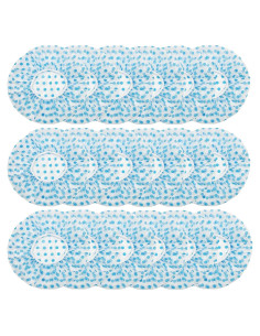 18 Gorras de Ducha Impermeables ZGQHZR Reutilizables Azul