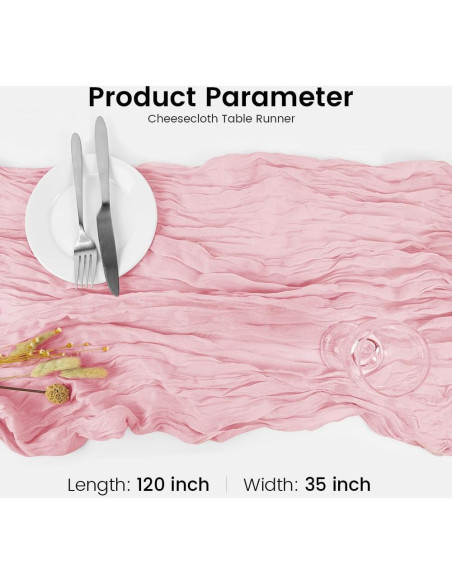 Caminito de Mesa de Queso Rosa Claro 3x0.89m HimBen