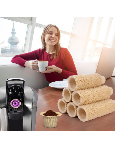 Filtros de Papel Natural Haetyly para K-Cup 100 Unidades