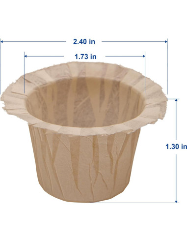 Filtros de Papel Natural Haetyly para K-Cup 100 Unidades