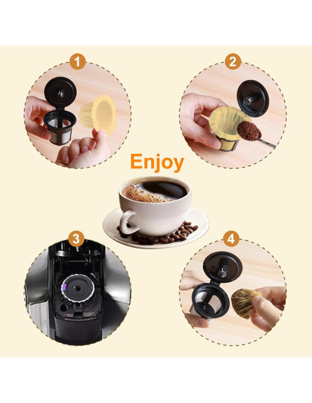 Filtros de Papel Natural Haetyly para K-Cup 100 Unidades