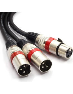 Cable Divisor XLR SiYear 50cm - Femenino a Doble Masculino 2