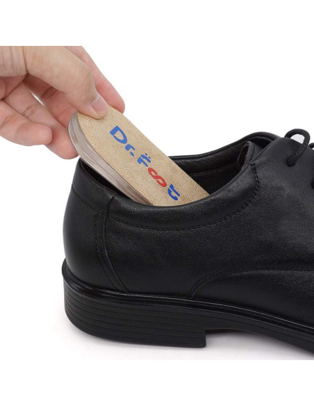 Inserts Elevadores de Talón Ajustables Dr.Foot 2 Capas Beige