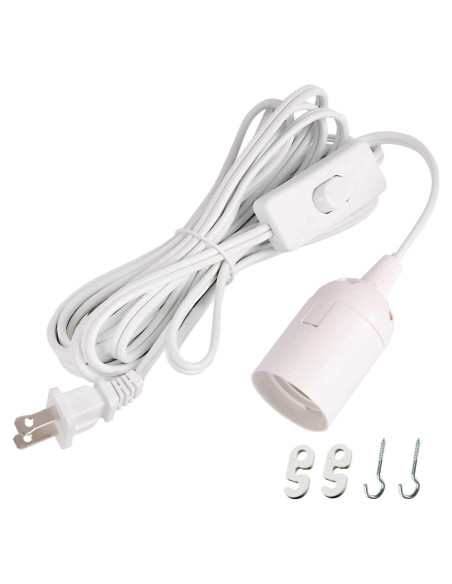 Lámpara Colgante Simple Deluxe 3.66m E26 con Interruptor