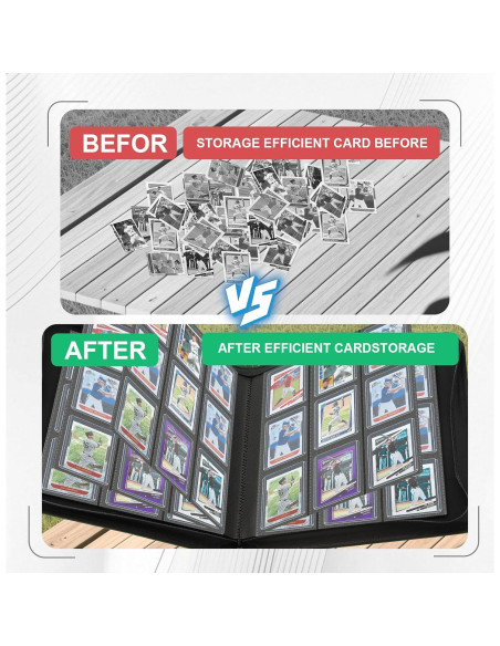 Carpeta Toploader MOSLA para 288 cartas, 9 bolsillos, 39x33cm