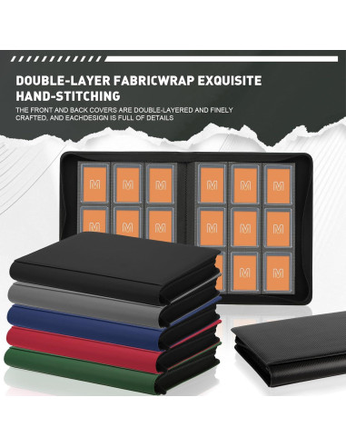 Carpeta Toploader MOSLA para 288 cartas, 9 bolsillos, 39x33cm