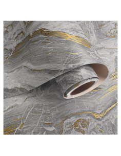 Papel Contacto VaryPaper 39.9x199.8 cm Mármol Gris Mate