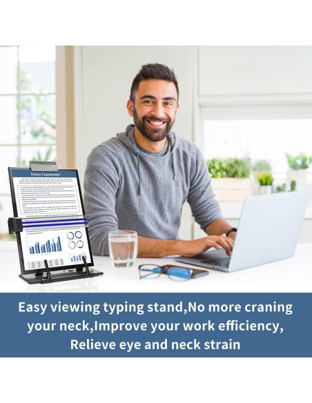 Soporte de Documentos TONOS Ajustable de Acero Inoxidable