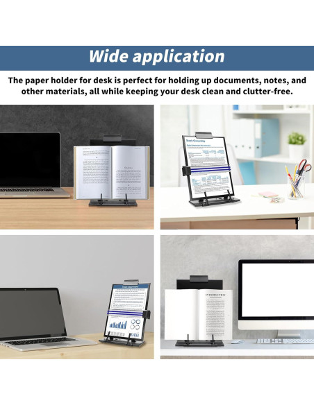 Soporte de Documentos TONOS Ajustable de Acero Inoxidable