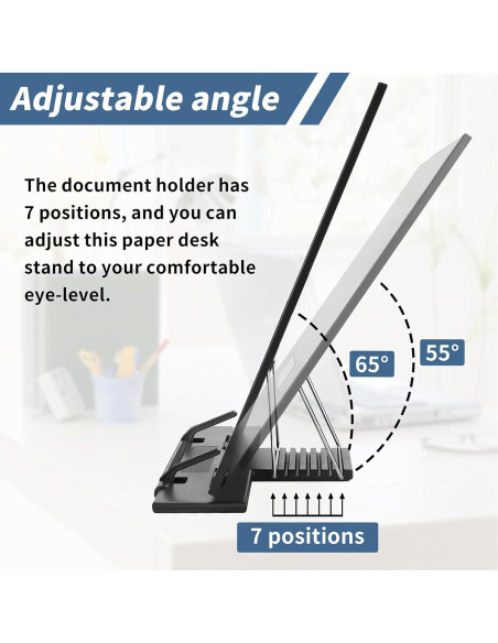 Soporte de Documentos TONOS Ajustable de Acero Inoxidable