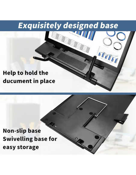 Soporte de Documentos TONOS Ajustable de Acero Inoxidable