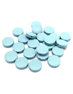 120 Discos de Madera Redondos MSCFTFB 30 mm Azul para Manualidades
