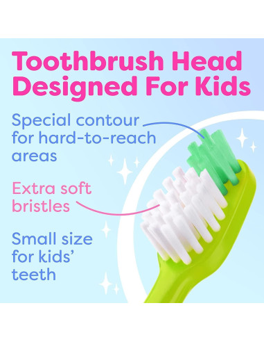 Cepillo de dientes Trueocity para niños - Set 2 unidades - Suave