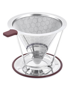 Goteador de Café MISETTO Acero Inoxidable 1-2 Tazas Reutilizable