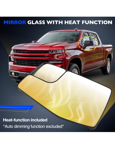 Cristal de Espejo Calentado Misakomo Lado Izquierdo 2019-2024