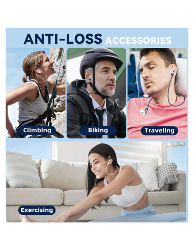 Correa Antipérdida Inesore para AirPods 4/Pro 2/1/3 - 4 Pack