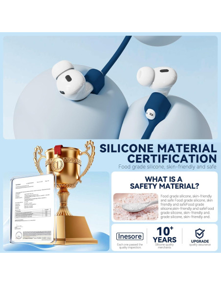 Correa Antipérdida Inesore para AirPods 4/Pro 2/1/3 - 4 Pack