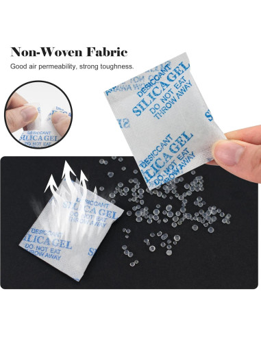 60 Paquetes de Gel de Silica Deshidratante ODDIER 3g