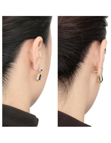 Resortes Bloqueables para Pendientes JIACHARMED 4pcs Oro