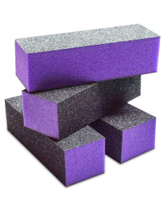 Bloque de Lijado Karlash 10 Pcs 60/100 Púrpura Manicura 2