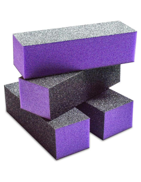 Bloque de Lijado Karlash 10 Pcs 60/100 Púrpura Manicura