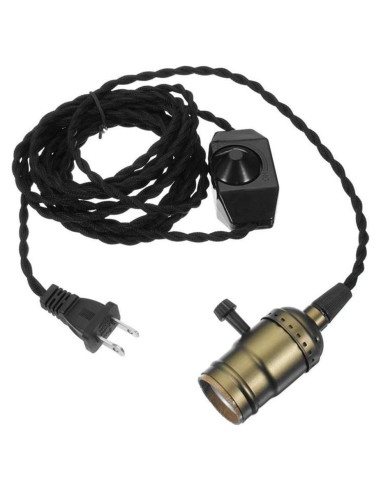 Lámpara colgante regulable ZHMA E26/E27 con cordón 4.5m